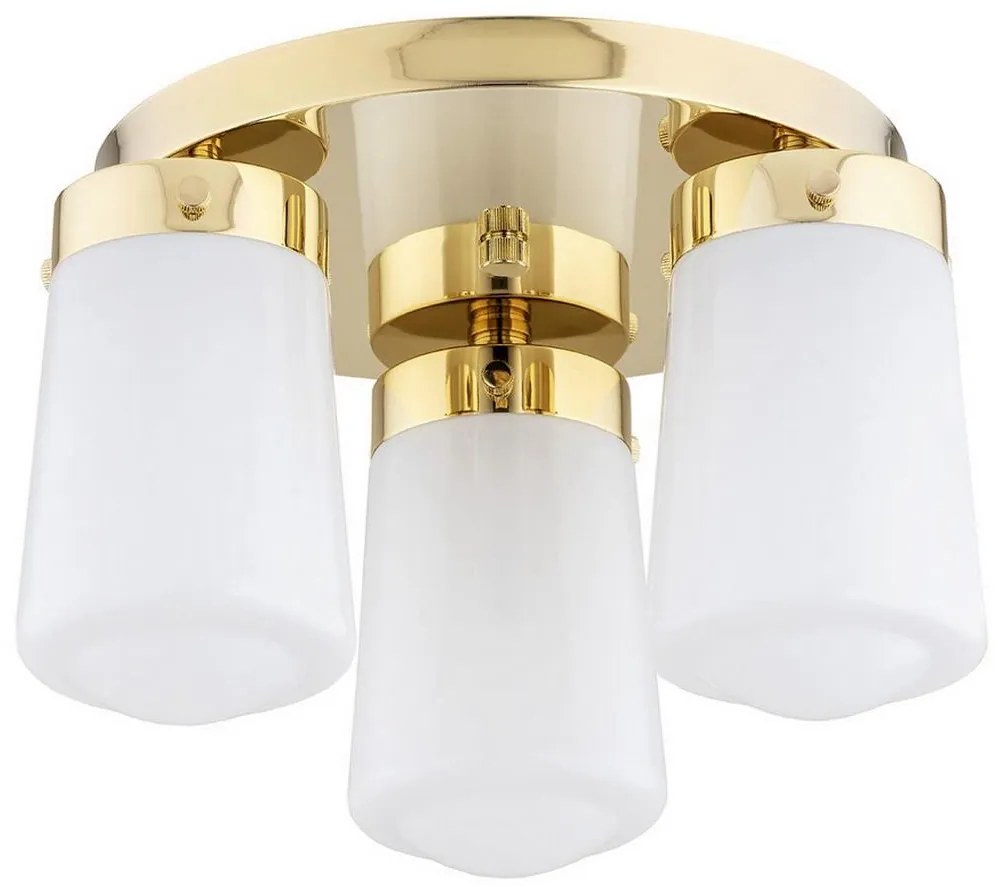 Argon 6165 - Prisadený luster PASADENA 3xE27/15W/230V zlatá/biela