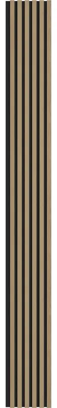 Mexen Lam-F, akustické stenové lamely 275 × 30 cm, plstený podklad 8 mm, technická dyha, dub ušľachtilý, S105-275307-3015-004