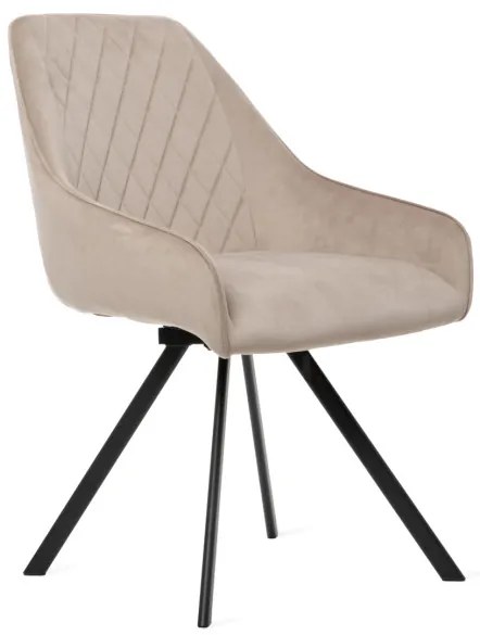 Otočná jedálenská stolička LAURENT béžová 847375