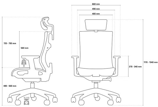 Yenkee - Kancelárska stolička čierna