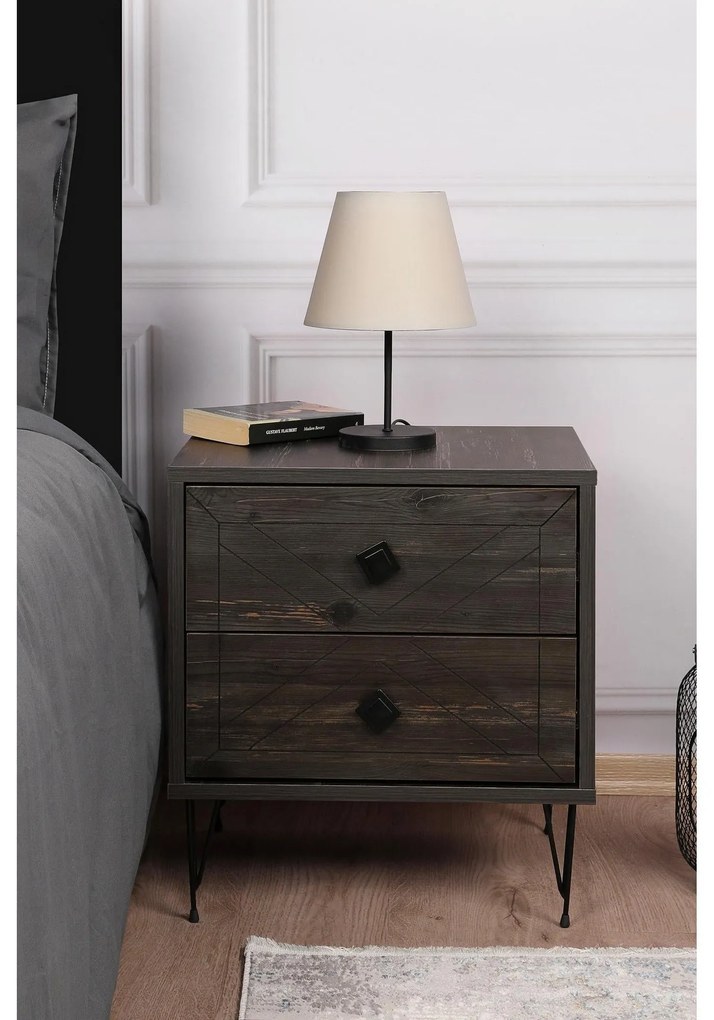 Nočný stôl Luna - Dark Brown