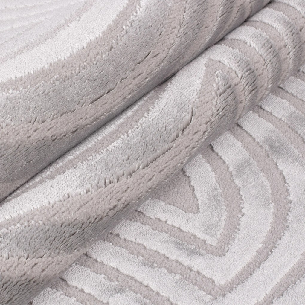 Ayyildiz, Koberec behúň Sahara 1113 Silver, 80x250, šedá, obývacia izba