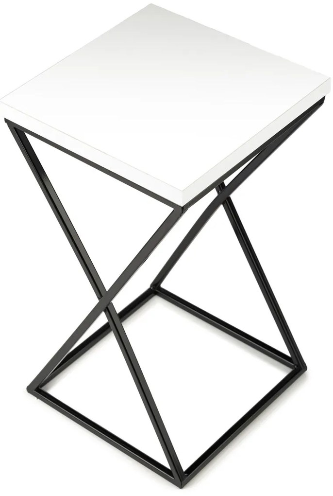 STOJAN NA KVETINÁČ LOFT6 40X24X24 CM ČIERNA/BIELA