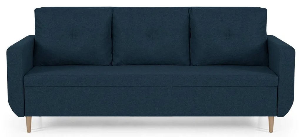Pohovka pre 3 osoby s funkciou spania DORIS Námornícka modrá