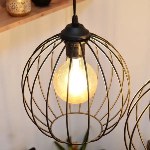 LED Luster na lanku MERCURE 3xE27/15W/230V