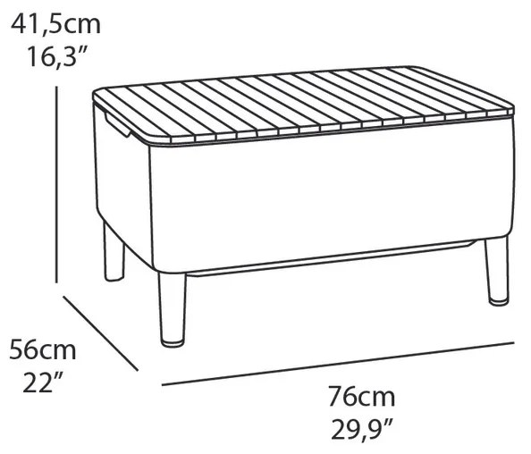 Ratanové sedenie Salemo 3 seater - grafit