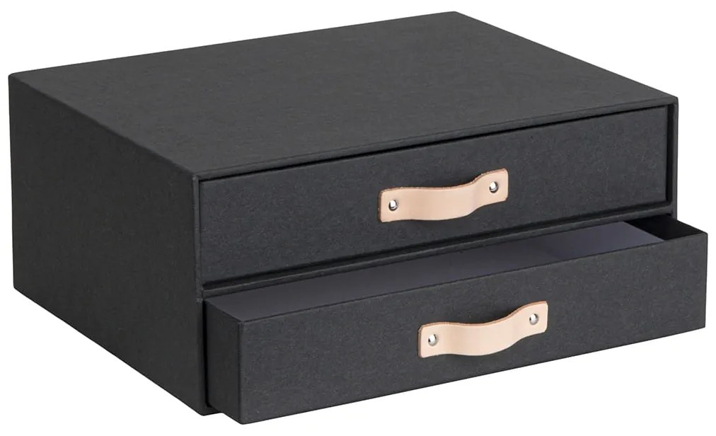 Kancelársky organizér BIRGER zo 100% recyklovateľného papiera, čierny