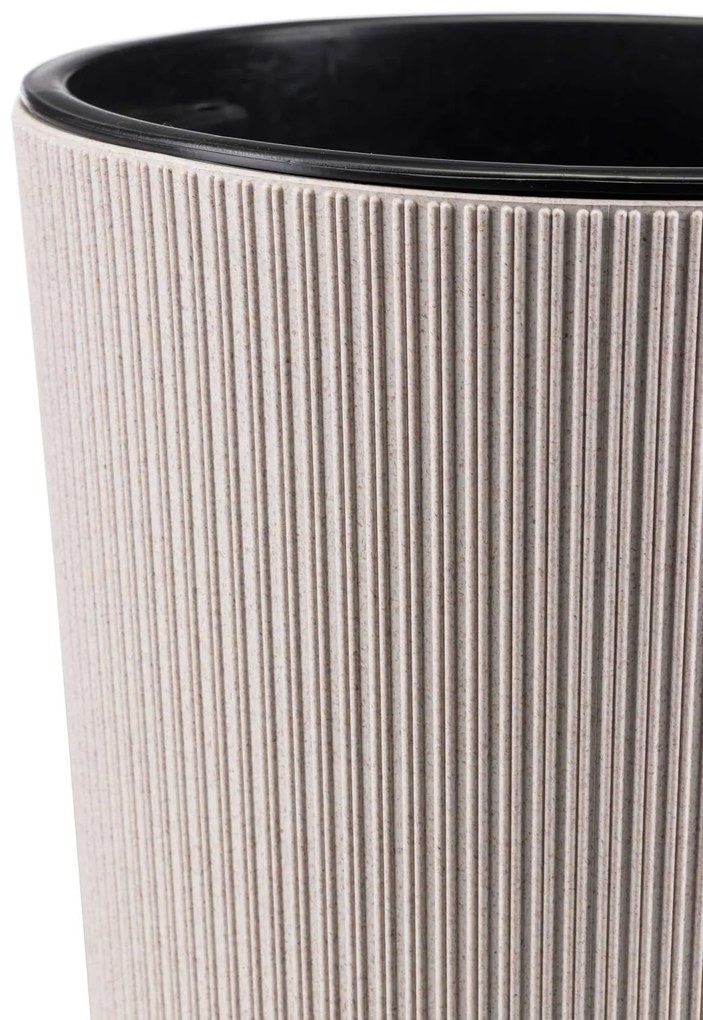 PLASTOVÝ KVETINÁČ URBANIKA ECO SADA 2KS 57X30 CM+46,6X25,5 CM BÉŽOVÁ