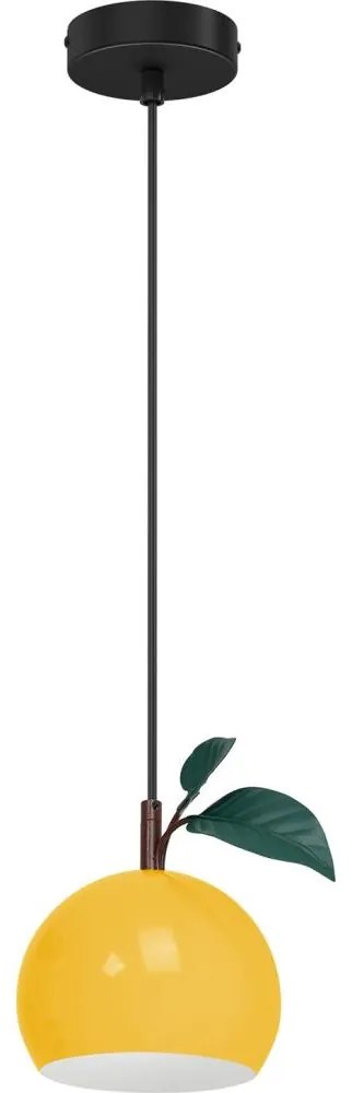 Luster na lanku APPLE 1xE27/15W/230V žltá