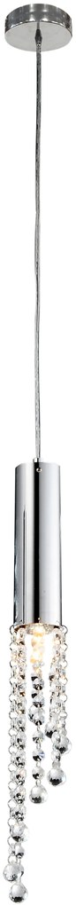 CLX Závesné dizajnové LED osvetlenie DARIO, 1xGU10, 3W, chrómované