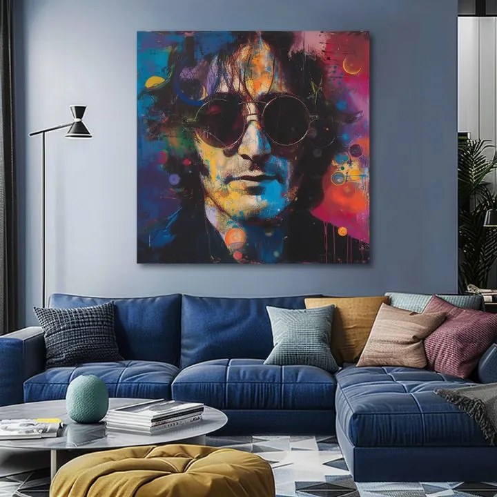 Obraz John Lennon - Farebné predstavy | 100% originál domaľovaný akrylom