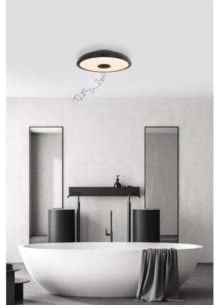Globo - LED RGB Kúpeľňové svietidlo s reproduktorom RAFFY LED/18W/230V IP44 + DO