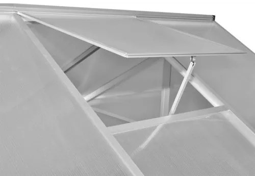 vidaXL Skleník, hliník 481x250x195 cm, 23,44 m³-