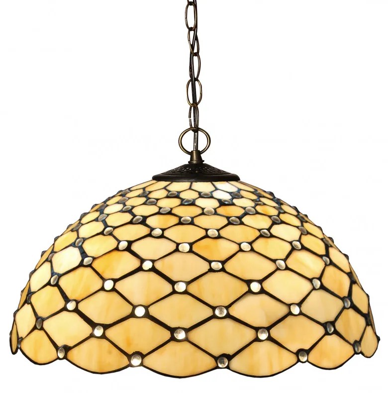 Tiffany luster do spálne Ø41 HIVE PEARL