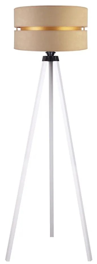 Duolla - Stojacia lampa DUO 1xE27/60W/230V pr. 44 cm béžová/biela DU82672SA