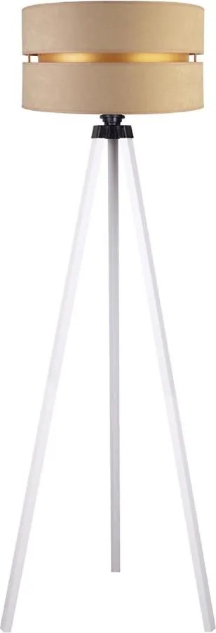 Duolla - Stojacia lampa DUO 1xE27/60W/230V pr. 44 cm béžová/biela