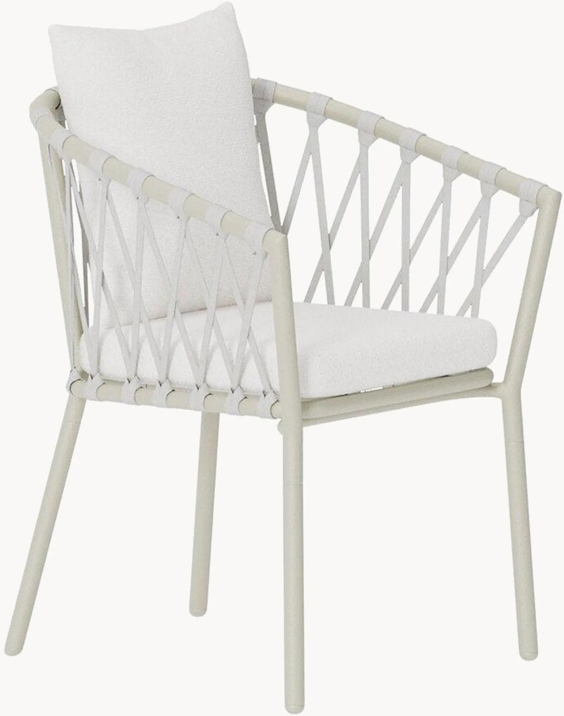 Buklé záhradné jedálenské stoličky's opierkami Linos, 2 ks