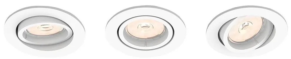 Philips Philips 50183/31/P0 - SADA 3x LED Podhľadové svietidlo GYROID 1xGU10/4,6W/230V P4999