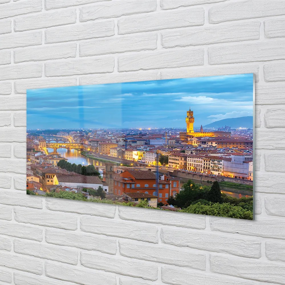 Obraz na akrylátovom skle Taliansko sunset panorama 140x70 cm