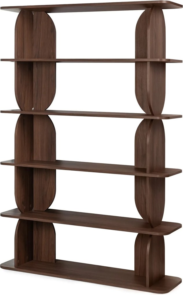 Regál Loocky 181,5 cm ořech Warmia