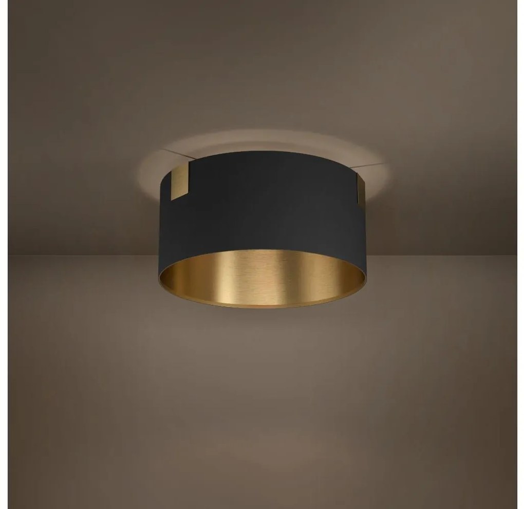 Eglo 39963 - Stropné svietidlo TORTOLA 1xE27/40W/230V čierna/zlatá