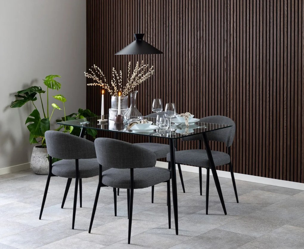 Jídelní židle Edina tmavě šedá