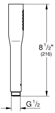 GROHE 27400000 - Ručná sprcha EUPHORIA COSMOPOLITAN Stick 216 mm lesklý chróm