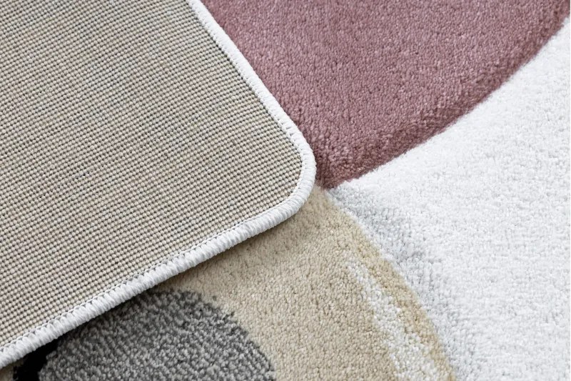 Dywany Łuszczów, Detský kusový koberec Petit Flamingos hearts cream, 160x220, ružová, detská izba