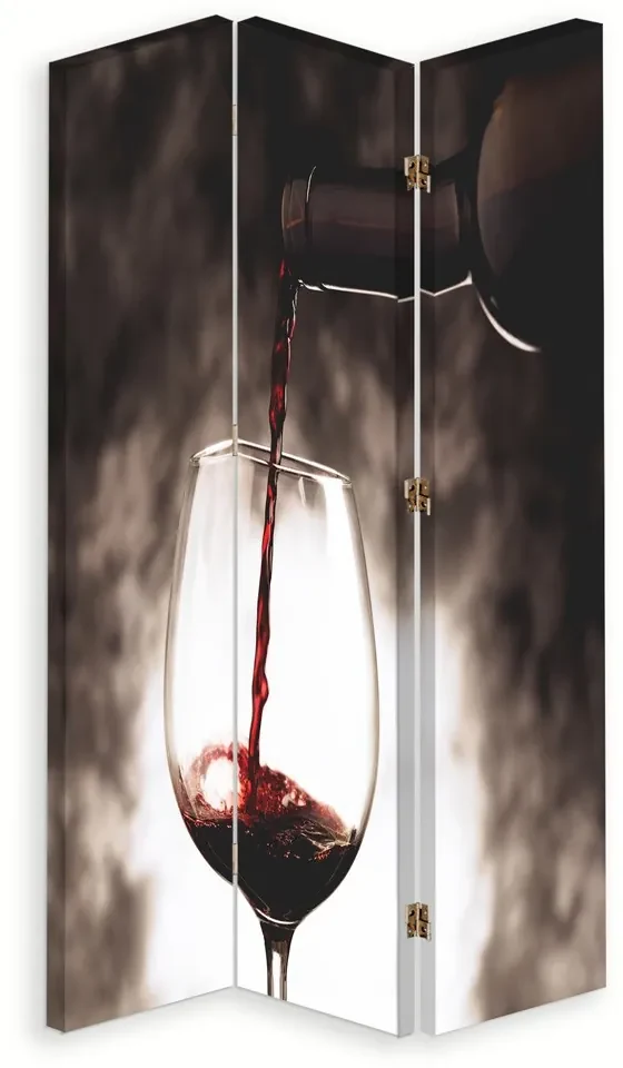 Gario Paraván Čas na pohár vína Rozmery: 110 x 170 cm, Prevedenie: Klasický paraván