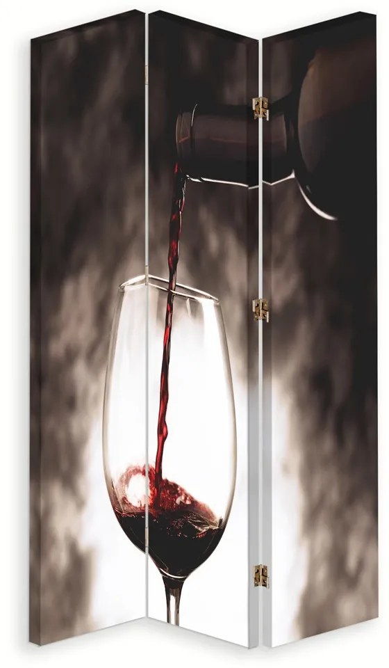Gario Paraván Čas na pohár vína Rozmery: 110 x 170 cm, Prevedenie: Otočný paraván 360°