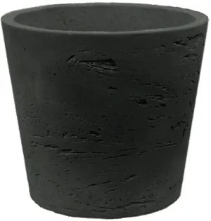 Kvetináč Rough Mini Bucket XXXS čierny 9x7 cm