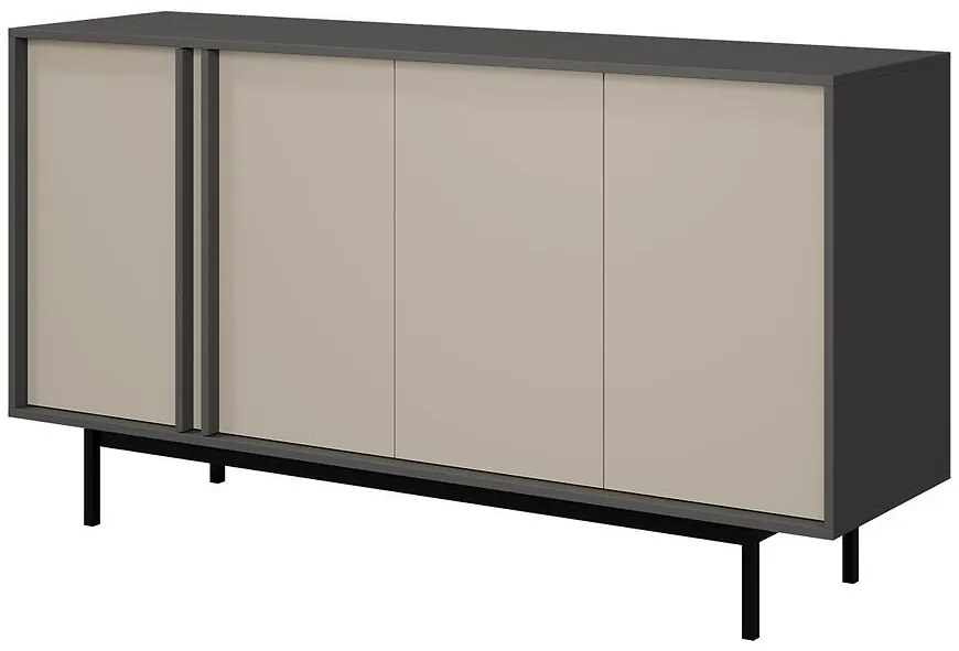 Komoda 160 Alsy 6 Svetlobéžová/Antracit