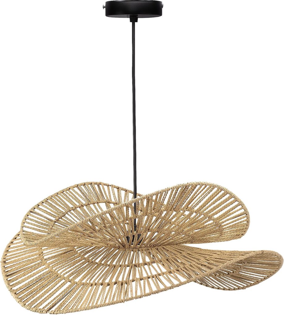 Toolight Toolight, závesné svietidlo BOHO 50cm, 1xE27, APP1737-1CP, prírodná hnedá-čierna, OSW-06060