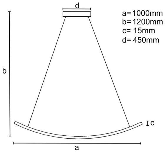 LED Stmievateľný luster na lanku LED/70W/230V 3000-6500K + diaľkové ovládanie
