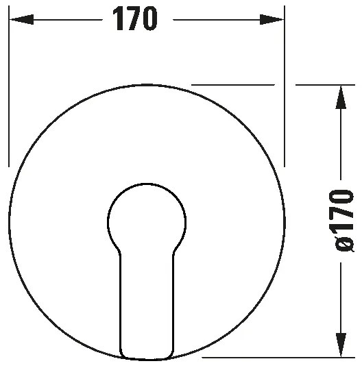 Duravit DC4210010046 - Podomietková sprchová batéria D-CODE, matná čierna