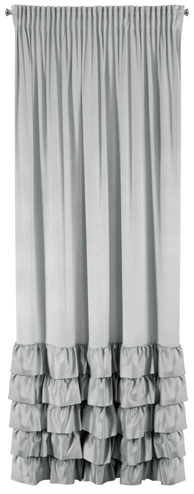 ZATEMŇOVACÍ ZÁVES NA PÁSKE DANI 140X250 CM STRIEBORNÁ
