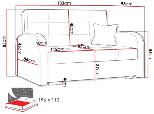 Rozkladacia pohovka Carivia Gold II (stredná sivá) (s úl. priestorom). Vlastná spoľahlivá doprava až k Vám domov. 1121992