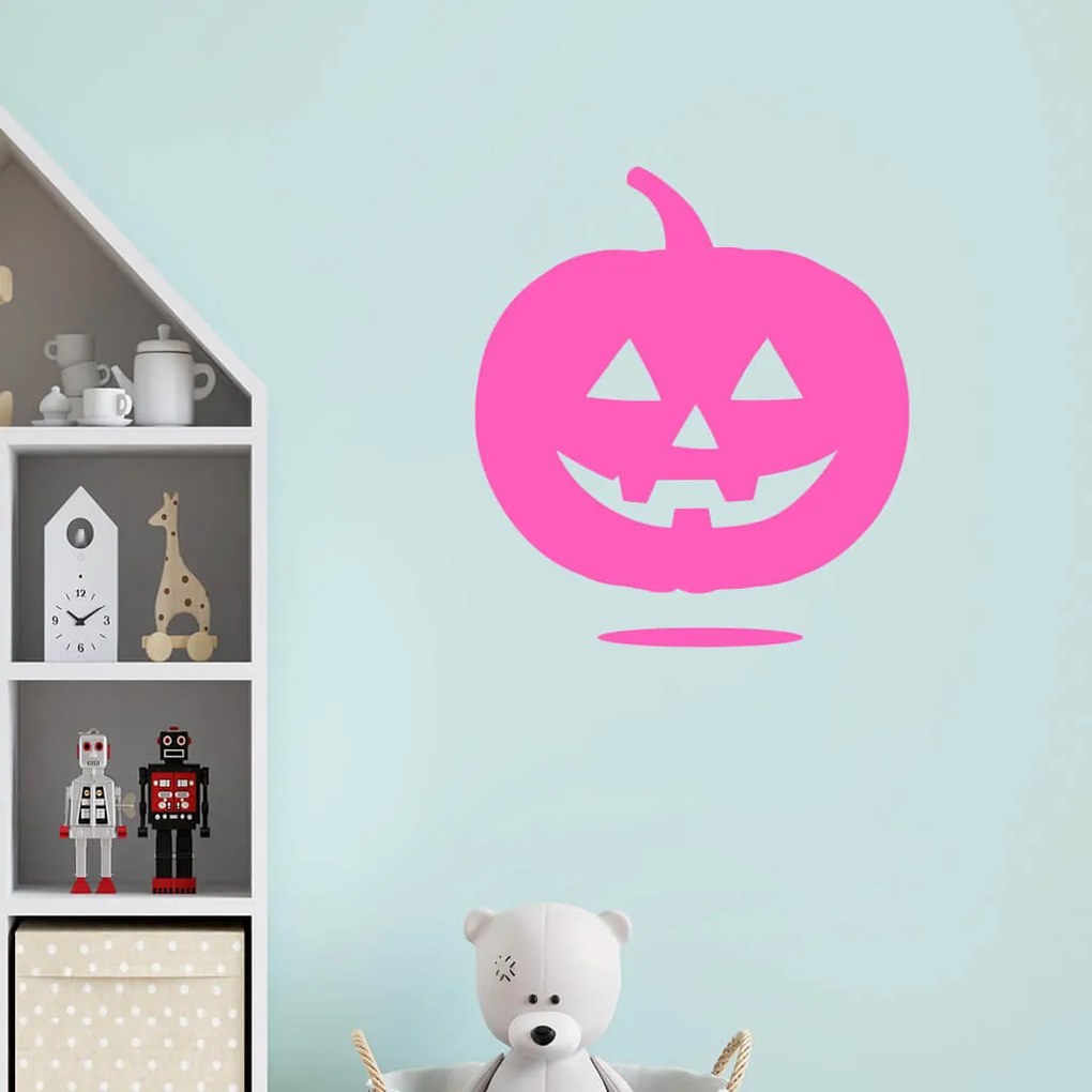 Veselá Stena Samolepka Halloweenska tekvica Farba: hnědá, Veľkosť: 40 x 45 cm