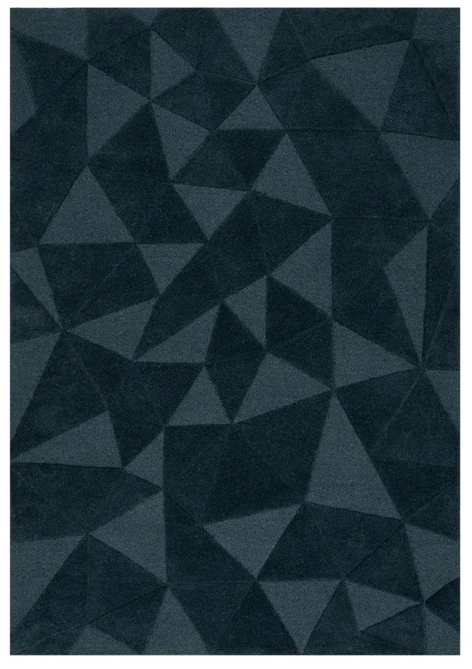 Zelenomodrý ručne tkaný vlnený koberec 160x230 cm Shard Teal – Flair Rugs