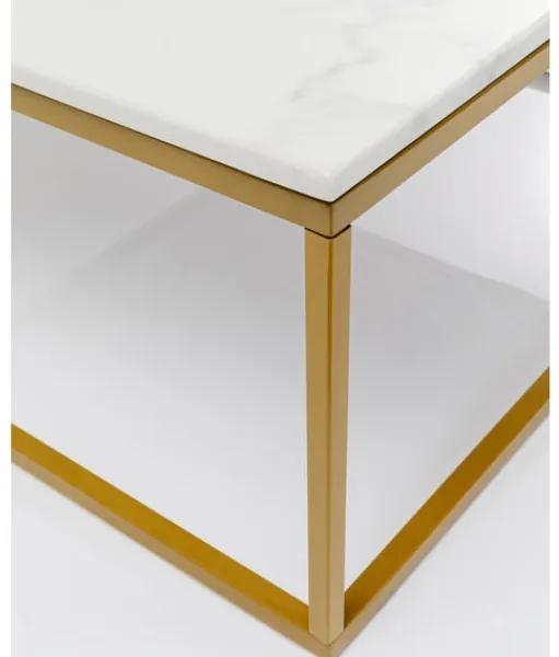 Key West konferenčný stolík zlatý 90x90 cm