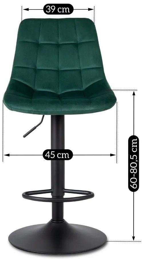 PROXIMA.store - Jedálenská barová stolička ARCOS 2 FARBA: čierna