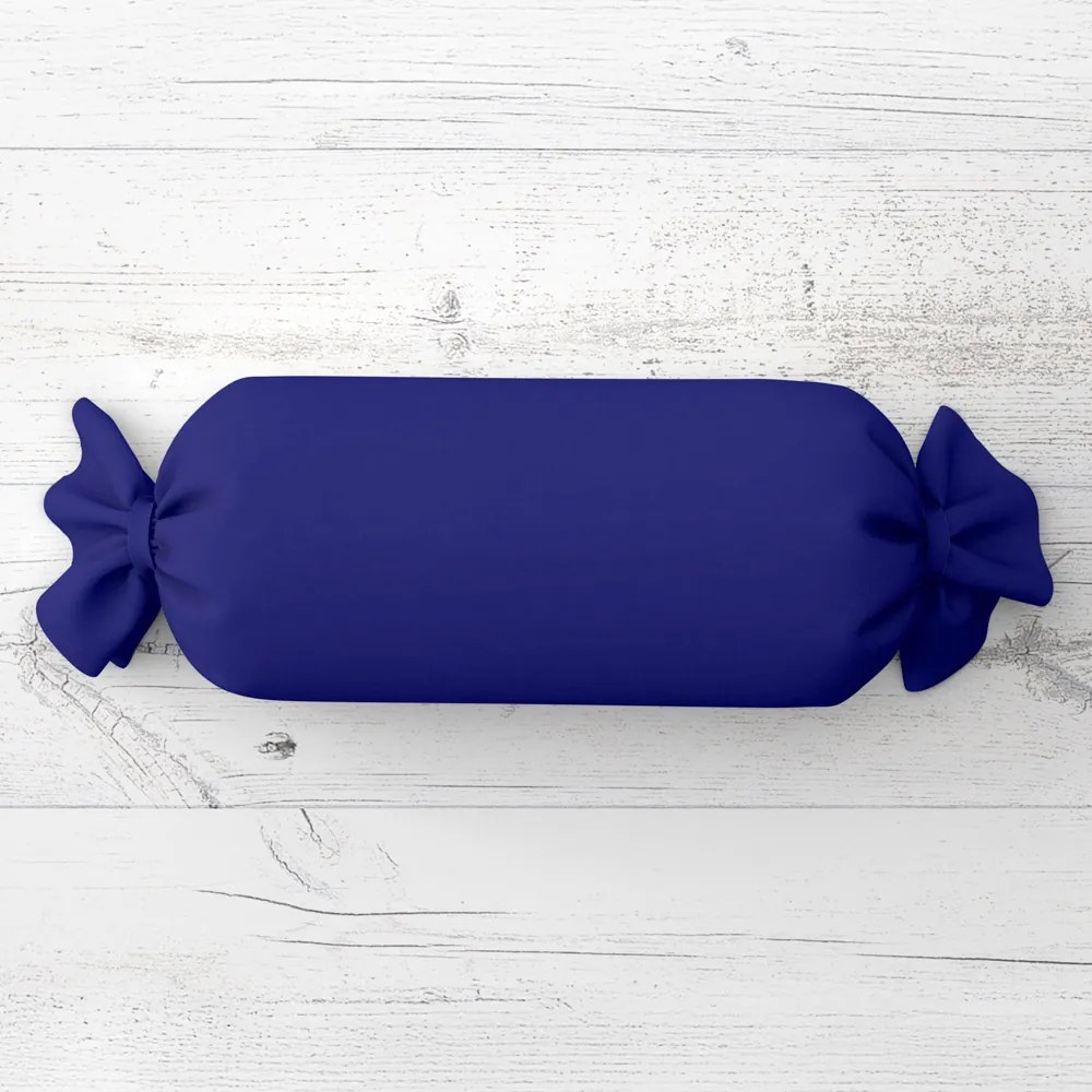 Biante Vankúš valec bonbon Rongo RG-078 Kráľovská modrá 15x80 cm