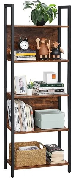 Knižnica NAVARO hnedá/čierna