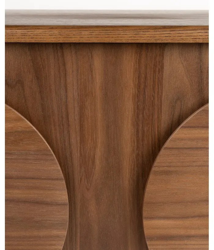 Hnedá nízka komoda v dekore orecha 82x58 cm Groove – Zuiver