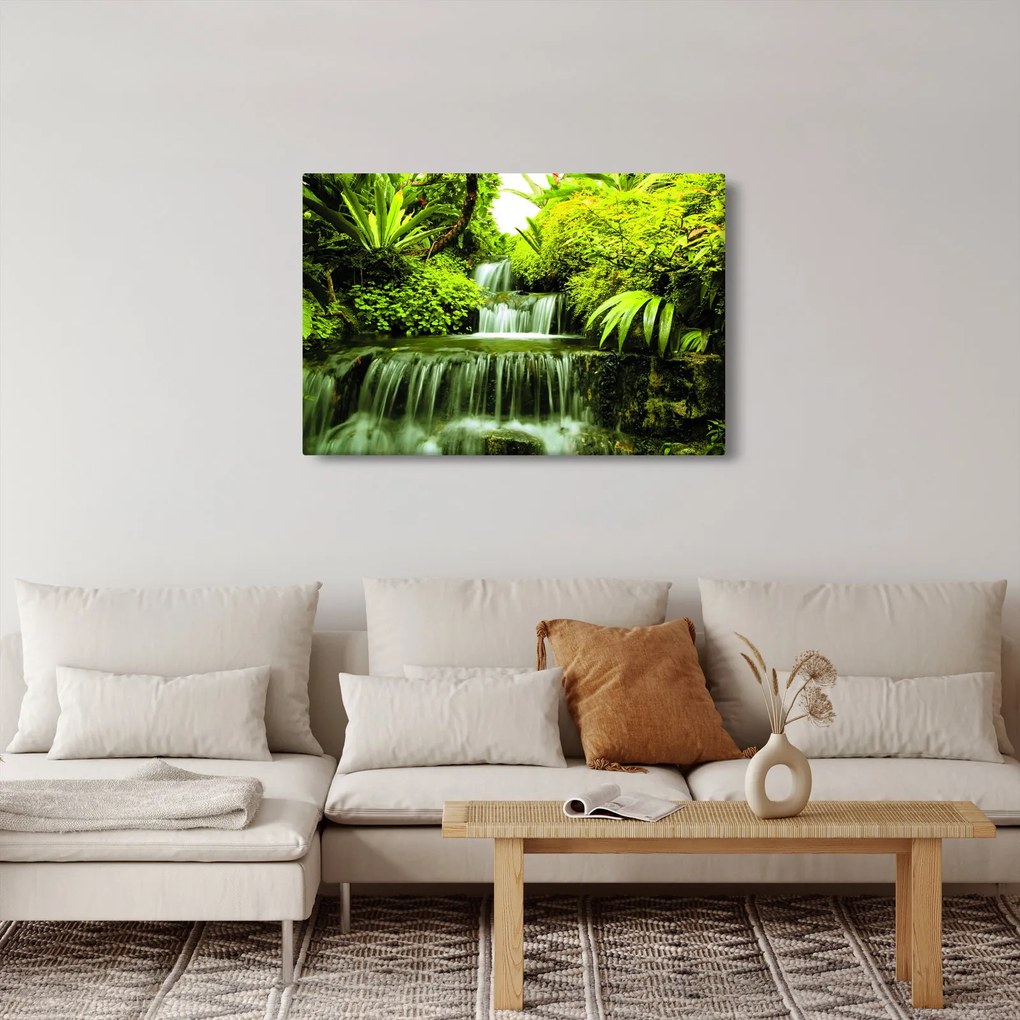 Obraz - Indonézske vodopády (90x60 cm)
