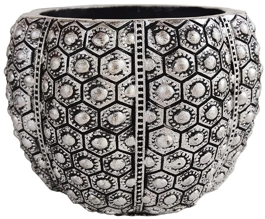 Kvetináč YS46215 strieborný