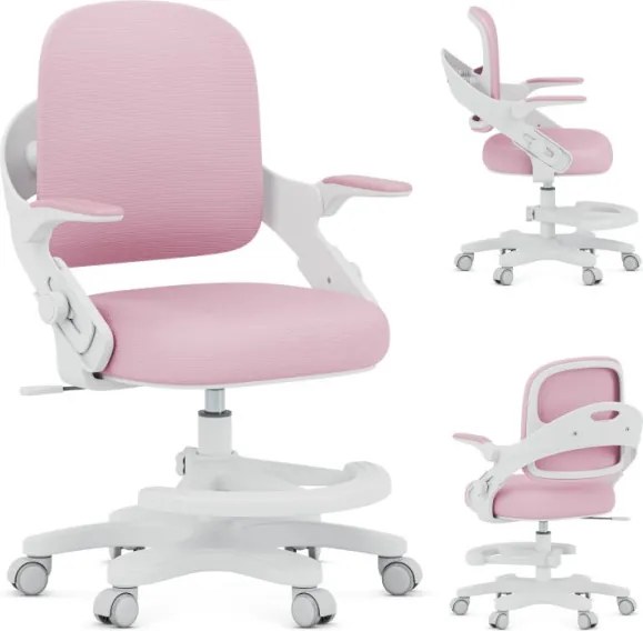 Detská otočná stolička Mark Adler Junior 4.3 ružová