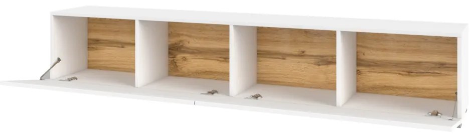 TV stolík AVANA 2KL, 180x35x30, čierna/wotan