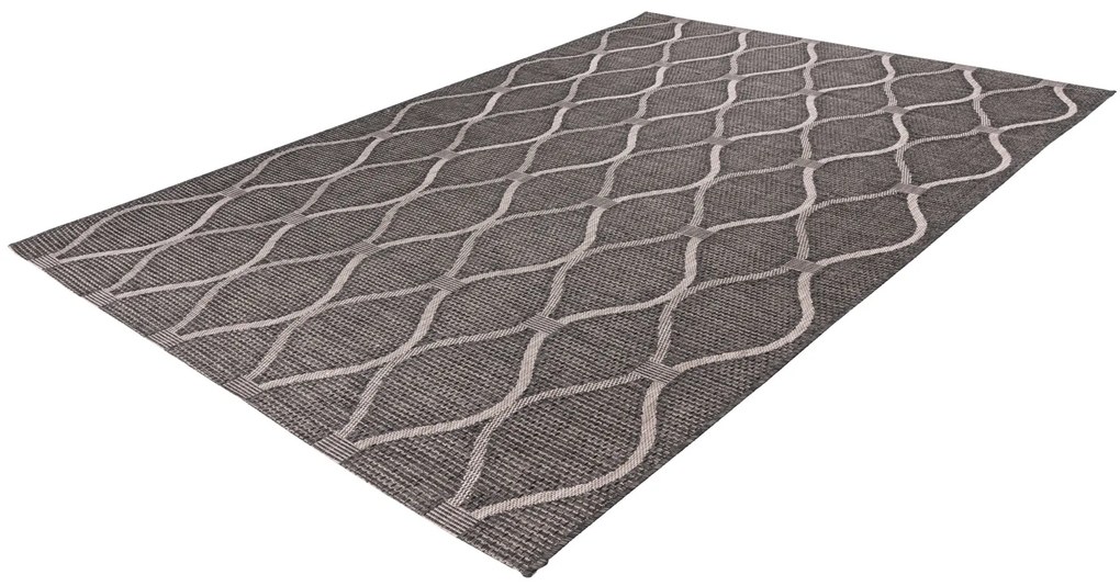 Kusový koberec Nordic 871 grey – na von aj na doma, 200x290, šedá, chodba / predsieň, Obsession