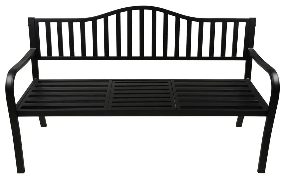 Čierna kovová záhradná lavica Segula - Garden Pleasure